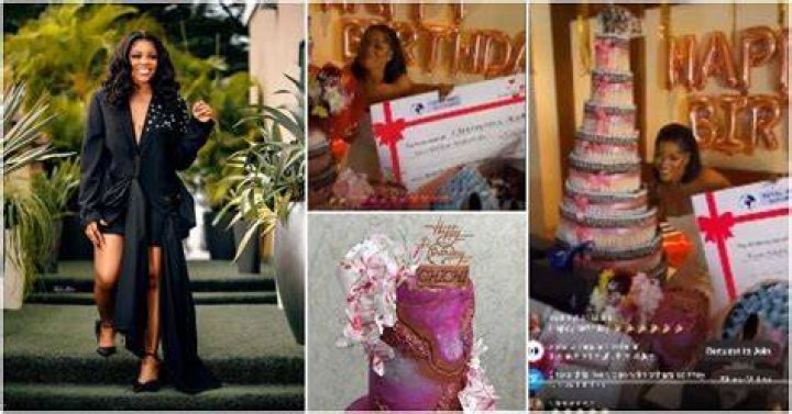 
BBNaija’s Chichi Receives Money Cake, Flowers And Other Gifts From A Special Fan 