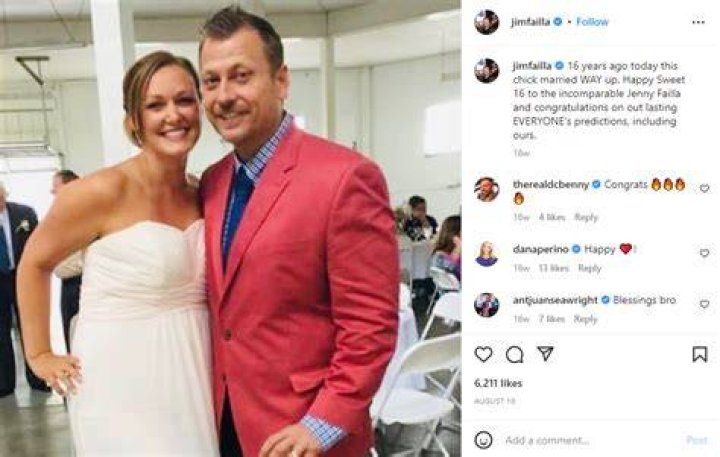 Jimmy Failla is Married to Wife: Jenny Failla. Kids.